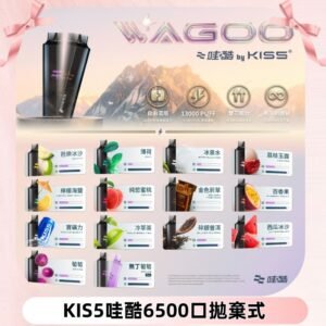 Kis5電子煙 Kiss拋棄式哇酷|WAGOO6500口一次性電子煙