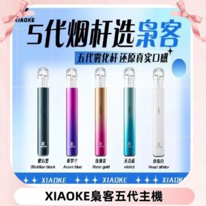 梟客五代主機XIAOKE可發光式電子煙霧化煙桿|兼容五代 六代煙彈